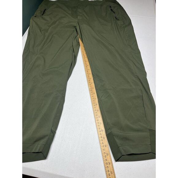 Athleta Womens Green Wor Out Casual Pull On Slim Jogger Size 18 - Picture 7 of 8